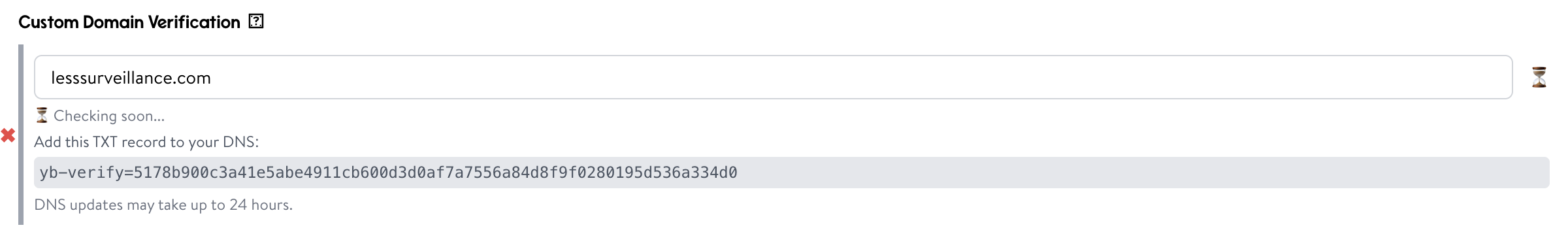 Show Domain TXT Record